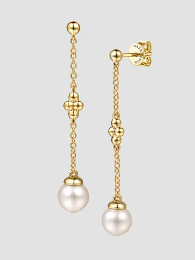 Gabriel & Co. Women's Bujukan 14k Yellow Gold & Cultured Freshwater Pearl Drop Earrings