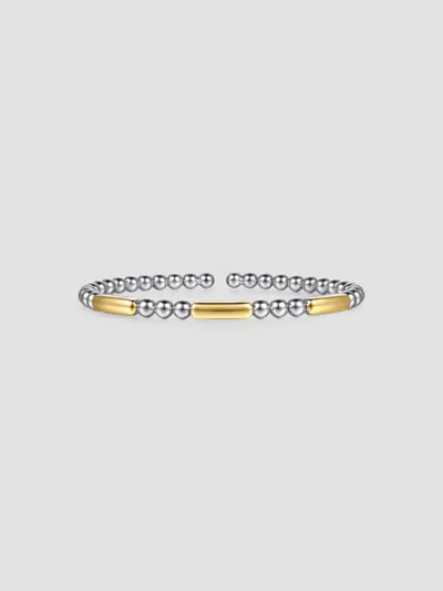 Gabriel & Co. Women's Bujukan Sterling Silver & 14k Yellow Gold Beaded Cuff In Metallic