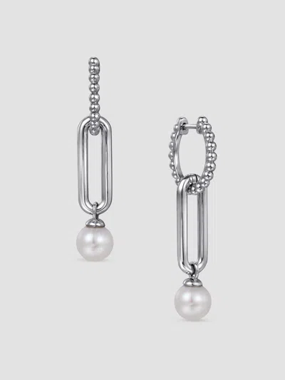 Gabriel & Co. Women's Bujukan Sterling Silver & Cultured Freshwater Pearl Drop Earrings