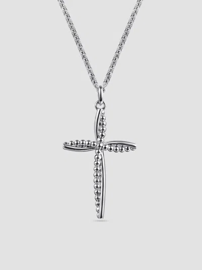 Gabriel & Co. Women's Bujukan Sterling Silver Cross Pendant Necklace