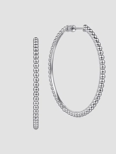 Gabriel & Co. Women's Bujukan Sterling Silver Hoop Earrings