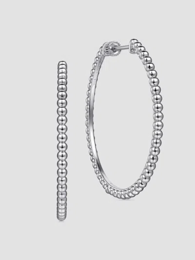 Gabriel & Co. Women's Bujukan Sterling Silver Hoop Earrings
