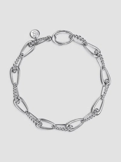 Gabriel & Co. Women's Bujukan Sterling Silver Link Chain Bracelet