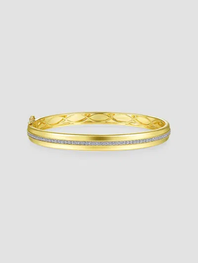 Gabriel & Co. Women's Contemporary 14k Yellow Gold & 0.41 Tcw Diamond Bangle Bracelet