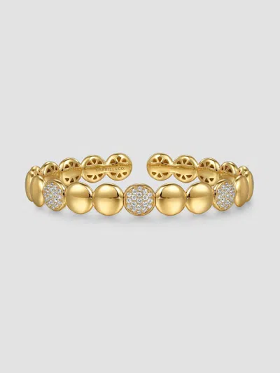 Gabriel & Co. Women's Contemporary 14k Yellow Gold & 0.55 Tcw Diamond Cuff