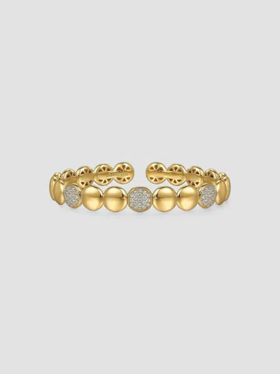 Gabriel & Co. Women's Contemporary 14k Yellow Gold & 0.55 Tcw Diamond Cuff