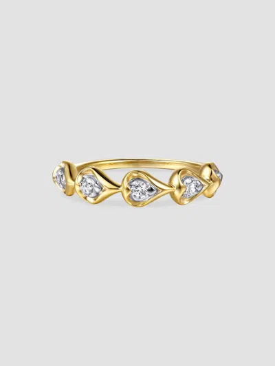 Gabriel & Co. Women's Contemporary Buttercup Two-tone 14k Gold & 0.25 Tcw Diamond Stackable Ring In Yellow Gold