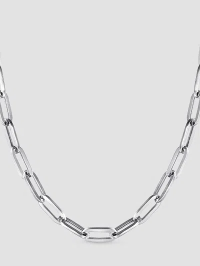 Gabriel & Co. Women's Contemporary Sterling Silver Paper Clip Chain Necklace