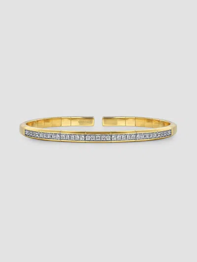 Gabriel & Co. Women's Contemporary Two-tone 14k Gold & 0.60 Tcw Diamond Cuff In Yellow Gold