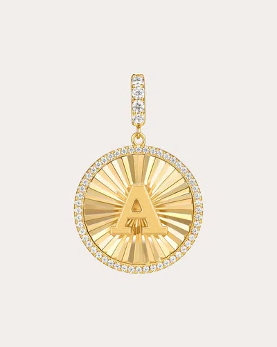 Gabriel & Co. Women's Diamond & 14k Gold A Initial Medallion