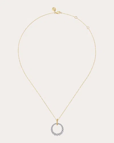 Gabriel & Co. Women's Diamond & 14k Gold Bujukan Circle Necklace