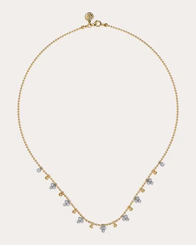 Gabriel & Co. Women's Diamond & 14k Gold Bujukan Droplet Necklace