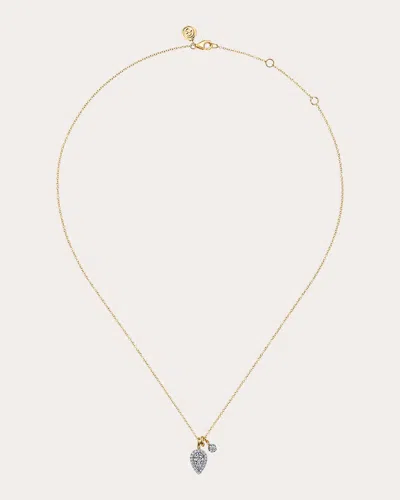 Gabriel & Co. Women's Diamond & 14k Gold Bujukan Teardrop Necklace