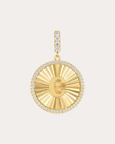 Gabriel & Co. Women's Diamond & 14k Gold C Initial Medallion