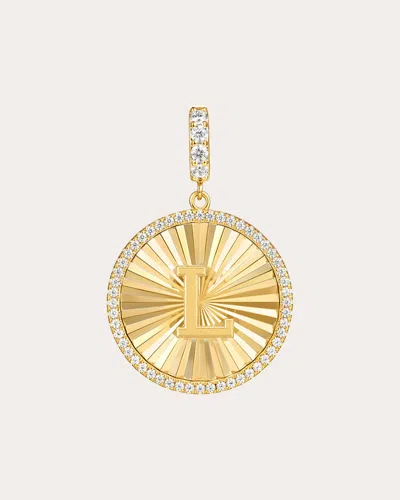 Gabriel & Co. Women's Diamond & 14k Gold L Initial Medallion