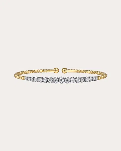 Gabriel & Co. Women's Diamond & 14k Gold Two-tone Bujukan Cuff