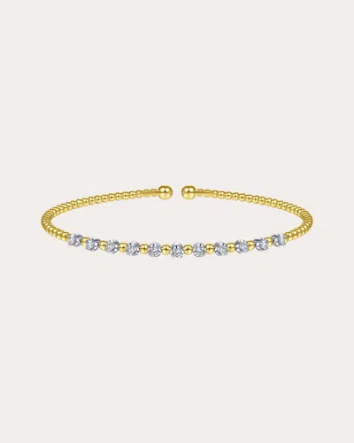 Gabriel & Co. Women's Diamond & 14k Gold Two-tone Bujukan Split Cuff