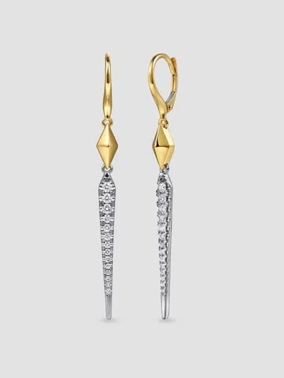 Gabriel & Co. Women's Kaslique 14k White & Yellow Gold 0.50 Tcw Diamond Kite Drop Earrings