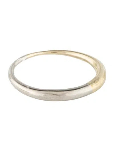 Pre-owned Gabriela Artigas 10k Two-tone Band In Multi