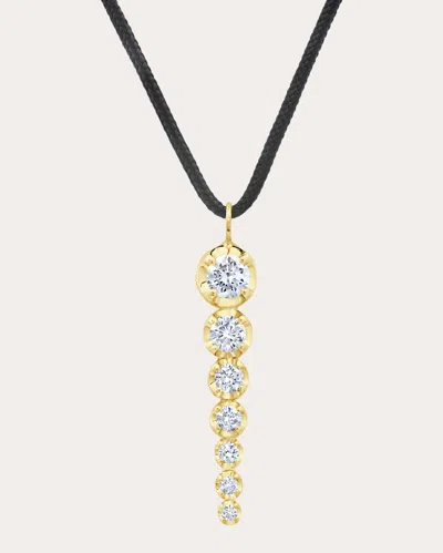 Gabriela Artigas Women's Diamond 7 Ascending Cord Pendant Necklace In Gold