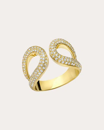Gabriela Artigas Women's Diamond & 14k Gold Pavé Double Beam Ring