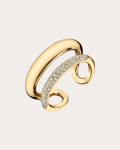 Gabriela Artigas Women's Diamond & 14k Gold Pavé Twin Tusk Ring