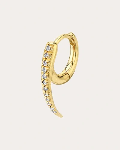 Gabriela Artigas Women's Diamond Pavé Tusk Huggie Earrings In Gold
