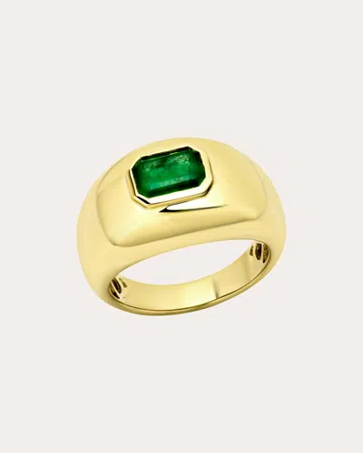 Gabriela Artigas Women's Emerald & 14k Gold Medium Balloon Ring In Green