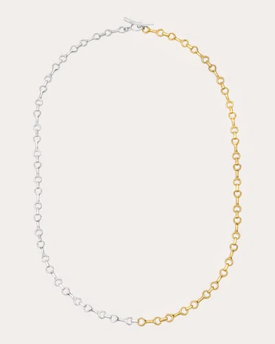 Gabriela Artigas Women's Two-tone Half & Half Double Beam Necklace