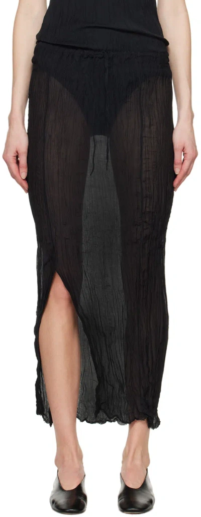 Gabriela Coll Garments Black No.263 Maxi Skirt In 02 Black