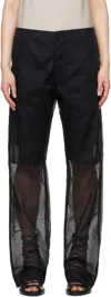 Gabriela Coll Garments Black No.205 Taffeta Trousers In 02 - Black