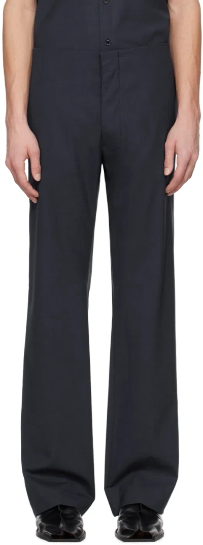 Gabriela Coll Garments Blue No.205 Trousers In 54 - Blue L2