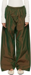 Gabriela Coll Garments Green No.287 Trousers In 67 - Copper