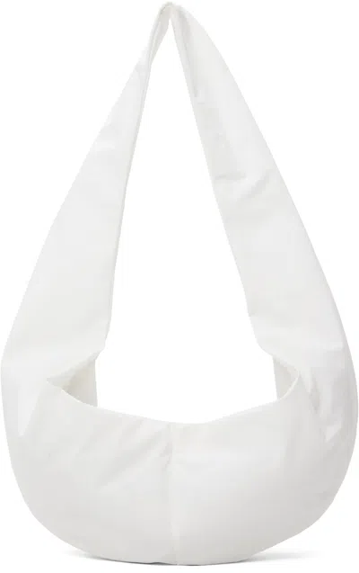 Gabriela Coll Garments White No.297 Small Crossed Fabric Bag In 07 - White