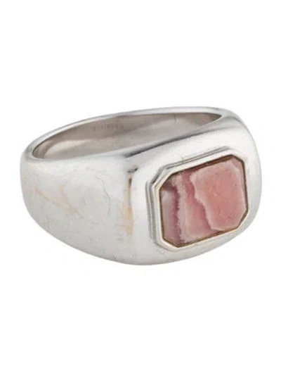 Pre-owned Gabriela Hearst 18k Pink Marble Large Ring In Multi
