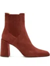 Gabriela Hearst 91mm Luke Suede Ankle Boot In Brown