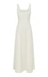 Gabriela Hearst Adaline Wool Midi Dress In Ivory