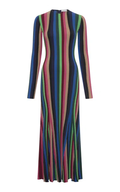 Gabriela Hearst Affinity Cashmere-silk Striped Dress