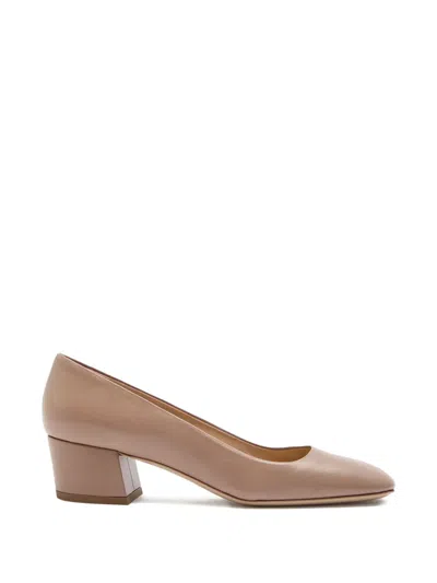 Gabriela Hearst Agathe Block-heel Pumps In Brown