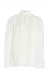 Gabriela Hearst Aime Shirt In Ivory Silk Georgette Twill In Ivory