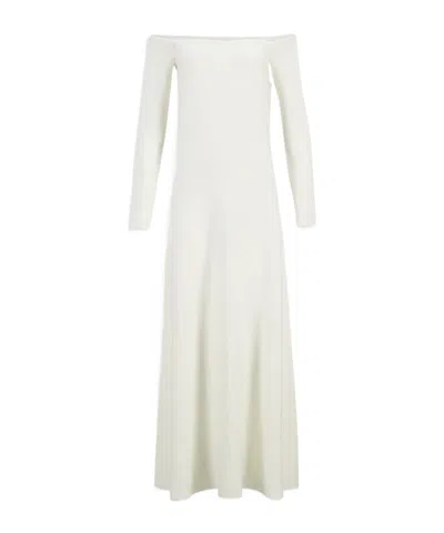 Gabriela Hearst Aine Off-shoulder Long Dress In White