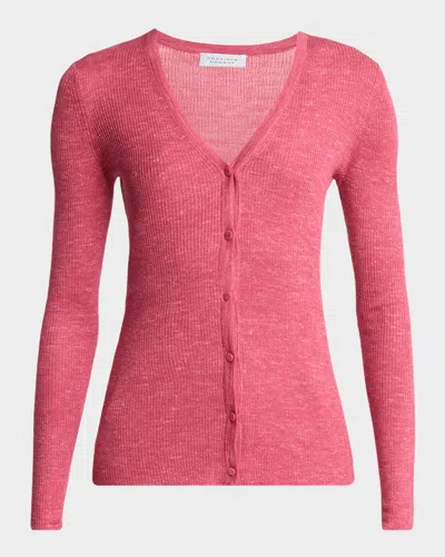 GABRIELA HEARST AISTE CASHMERE RIB V-NECK CARDIGAN