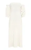 Gabriela Hearst Alastor Knit Maxi Dress In Ivory Wool Cashmere In Ivory