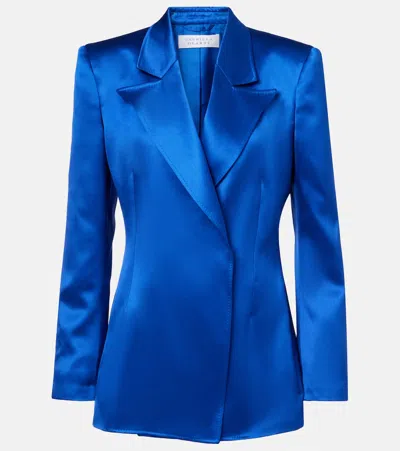 Gabriela Hearst Aleah Silk Blazer In Blue