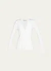 Gabriela Hearst Alexandrite Cashmere Cardigan In Ivory