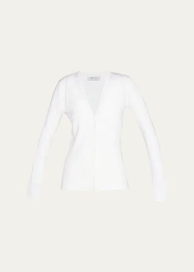 Gabriela Hearst Alexandrite Cashmere Cardigan In Ivory