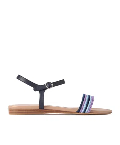 Gabriela Hearst Alexi Crocheted And Leather Sandals In Black