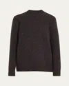 Gabriela Hearst Alfie Speckled Cashmere Knit Sweater In Brown