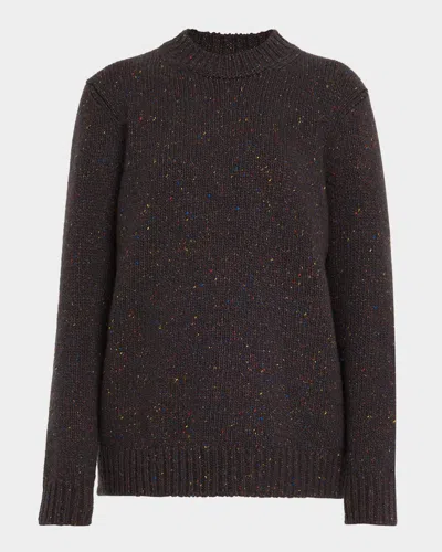 GABRIELA HEARST ALFIE SPECKLED CASHMERE KNIT SWEATER