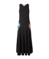 Gabriela Hearst Alia Crocheted Trim Maxi Dress In Black